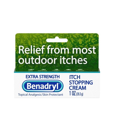 Benadryl Extra Strength Itch Relief Cream Topical Analgesic - 1oz : Target