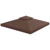 Outsunny Gazebo Replacement Canopy, 2-Tier Top Cover for 9.84' x 9.84' Outdoor Gazebo Models (TOP ONLY) - 4 of 4