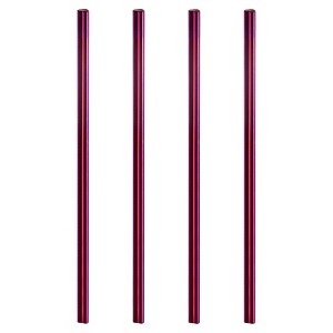 Unique Bargains 304 Stainless Steel Durable Reusable Heart Shape Drinking Straw 8.46" x 0.31"(L*W) - 1 of 4