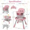 Safstar 16-in-1 Baby High Chair with Activity Center Booster Seat Building Block Table - 2 of 4