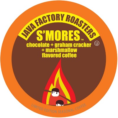 Java Factory Single-Cup Coffee for Keurig K-Cup Brewers, S'mores, 40 Count