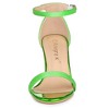 Allegra K Women's Glitter Ankle Strap Chunky Heels Sandals - 2 of 4