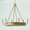 Capital Lighting Finn 6 - Light Chandelier in  White Wash/Matte Brass - 4 of 4