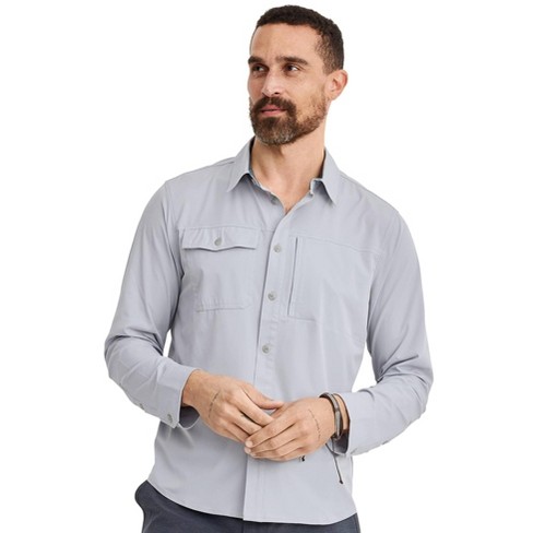 Jockey Outdoors By Luke Bryan Men's Long Sleeve Tech Shirt L Grey Dove : Target