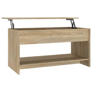 vidaXL Coffee Table Sonoma Oak 40.2"x19.7"x20.7" Engineered Wood - 1 of 4