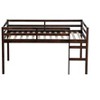 NicBex Twin/Full Size Loft Bed,Rubber Wood Loft Bed Frame with Ladder and Guardrail,Bed Frame for Adults,Kids,Box Spring Not Required - 4 of 4