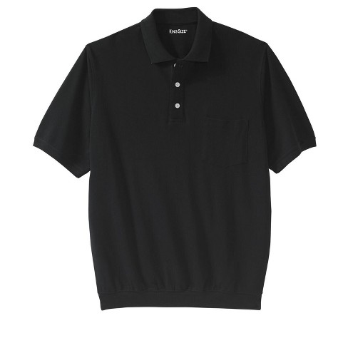 Big and tall black polo clearance shirts