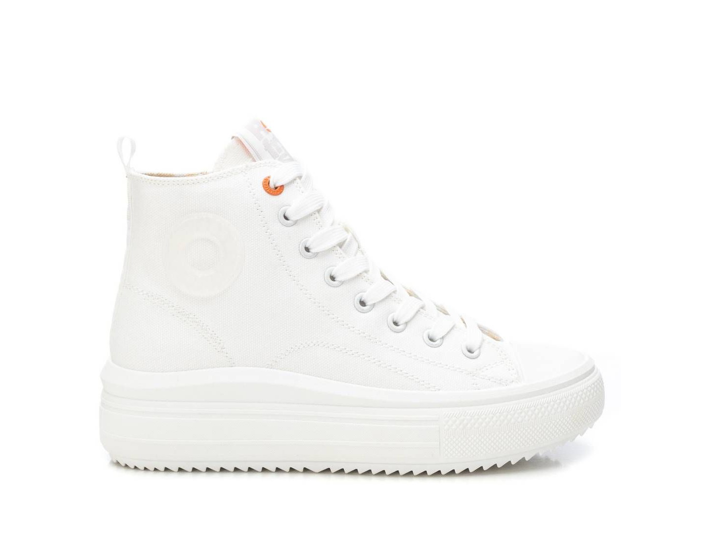 Женские кроссовки Refresh Shoes Refresh High Top Canvas with side zipper 172722, цвет: Белый — фото 1
