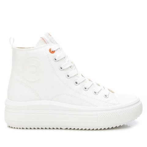 Женские кроссовки Refresh Shoes Refresh Women's High Top Canvas Sneakers with side zipper 172722 White 9