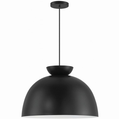 Craftmade Lighting Ventura Dome 1 - Light Pendant in  Flat Black