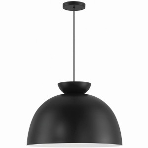 Craftmade Lighting Ventura Dome 1 - Light Pendant in  Flat Black - 1 of 1