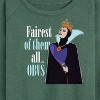 Women's - Disney Princess - Fairest of Them all Obvs Lightweight French Terry Wide Neck Long Sleeve Graphic Shirt - 2 of 4