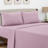 Microfiber Sheets Set 4 Piece Solid Sheet Set Deep Pocket Bed Sheets Plain Bedding with Pillowcases  - Lux Decor Collection - image 2 of 4