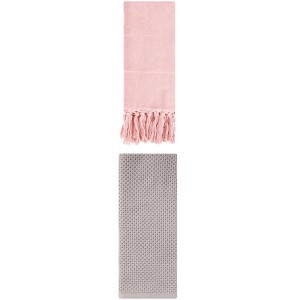 REGALWOVEN 2 Packs Cotton Soft Absorbent Tassels and Waffle Hand Towel - 1 of 4