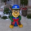 Gemmy Christmas Airblown Inflatable Chase with Wreath, 3 ft Tall, Blue - 2 of 3
