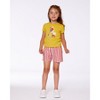 Deux par Deux Girl Organic Cotton Tee Yellow and Birds - 3 of 4