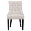 WestinTrends  Upholstered Wingback Button Tufted Dining Chair (Set of 2) - 4 of 4