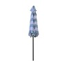 Wellfor 9' Hexagon Outdoor Patio Market Umbrella Light Blue Striped - 4 of 4