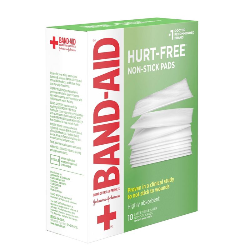 Band-Aid Large Non Stick Pads - 10ct, 3 of 8