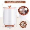 Costway 23L Bathroom Towel Warmer Bucket 4 Timer with Fragrance Holder & 3-Level Heating Grey/White/Black/Brown - 3 of 4