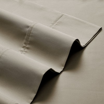 Taupe Queen 400 Thread Count Cotton Sateen Sheet Set