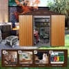 NicBex  Outdoor Metal Storage Shed with Lockable Doors for Backyard Garden,Patio - 4 of 4