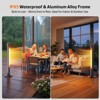 Nfccra Outdoor Electric Patio Heater, 42-inch 1500W Infrared Tower Heater w/ Instant Heat, IPX5 Waterproof, Tip-Over & Overheat Protection. - 4 of 4
