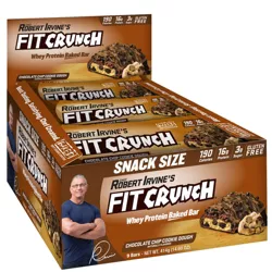 FITCRUNCH Chocolate Chip Cookie Dough Baked Snack Bar
