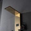 BWE 2-Jet Rainfall Shower Panel System with Rainfall Shower Head, Shelf, STub Spout and LED Light - 4 of 4