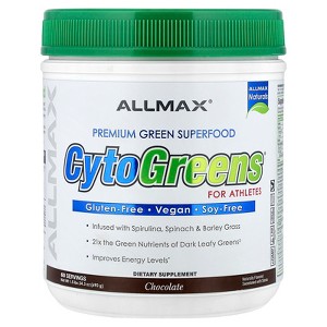 ALLMAX CytoGreens®, Premium Green Superfood for Athletes, Chocolate, 1.5 lbs (690 g) - 1 of 3