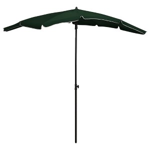 vidaXL Garden Parasol with Pole 78.7"x51.2" Green - 1 of 4