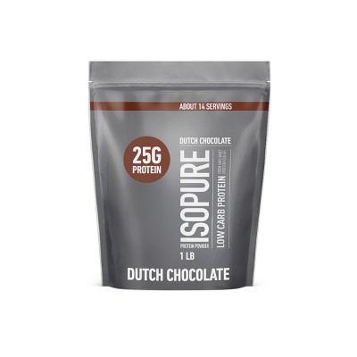 Isopure Low Carb Protein Powder - Dutch Chocolate - 1LB