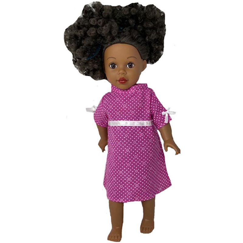 Doll Clothes Superstore 18 Inch Dolls Dress With Hat and Necklace, 3 of 5