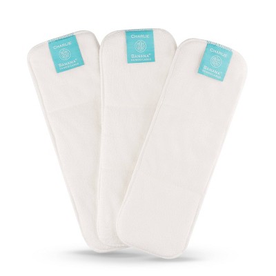 Image of Charlie Banana 3pk Reusable Deluxe Inserts - Medium/Large