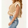 Women's V-neck Contrast & Bow Detail Sweater Vest - day + moon - 2 of 4