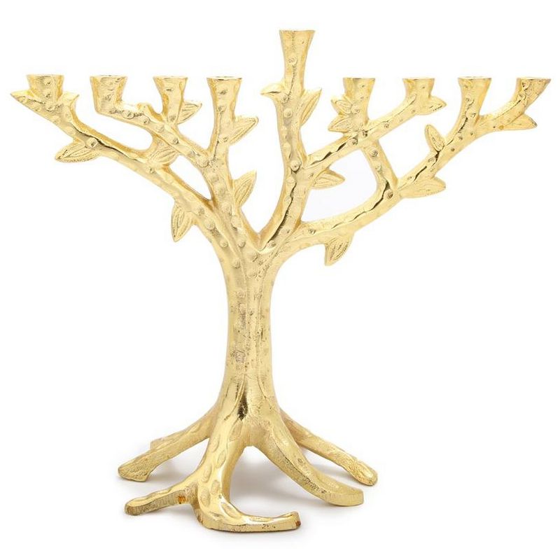 Classic Touch Gold Branch Menorah, 1 of 4