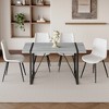 XIYUYEU Dining Table Set for 6 Rectangular Dining Table with Textured Top with 6 Chairs - 2 of 4