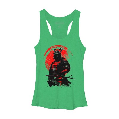 Women's Design By Humans Samurai Warrior By clingcling Racerback Tank Top