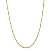 Black Bow Jewelry 3.25mm, 10k Yellow Gold Diamond Cut Solid Rope Chain Necklace - 3 of 4