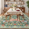 coucheta Multi-size Farmhouse Area Rugs for Living Room, Washable Foldable Ultra-Thin Carpet with Non-Slip Backing, for Bedroom, Dining Room, Office - 4 of 4