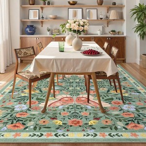 Farmhouse Rugs for Living Room Floor Mats Foldable Ultra-Thin Bedroom Carpet, Washable Indoor Rug for Nursery, Office, Kitchen - 1 of 4