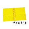 Oxford® Yellow Poly Two Pocket Portfolio with Prongs, Pack of 25 - 2 of 3