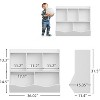 Kids Bookshelf & Toy Storage Organizer, 3-Tier Wooden Open Bookcase Book and Toy Storage Display Organize for Bedroom Playroom Nursery - 2 of 4