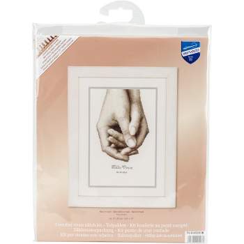 Vervaco Counted Cross Stitch Kit 6.75"X10"-Hand In Hand On Aida (18 Count)