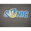 Sonic The Hedgehog Text Logo Boy's Charcoal T-shirt - image 2 of 2