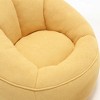 Armrest Yellow Bean Bag Chairs for Adults with Ottoman, Memory Foam Bean Bag Chairs with Super Fiber - 4 of 4