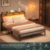 Aheaplus Platform Bed Frame with Charged Station and LED Lights - 4 of 4