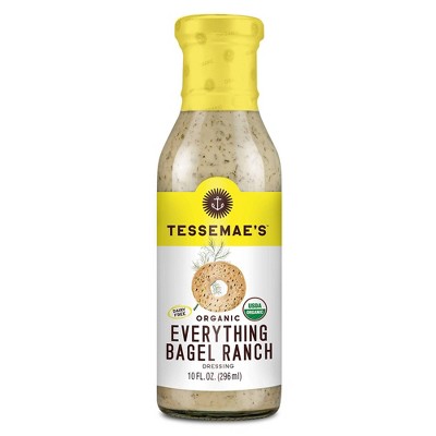 Tessemae's Organic Everything Bagel Ranch Dressing - 10 fl oz