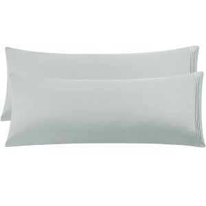 PiccoCasa Brushed Microfiber Envelop Closure Body Breathable Embroidery Pillowcases 2 Pcs - 1 of 4