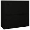 vidaXL Black Sliding Door Cabinet - Robust Steel Construction - with Tempered Glass - Adjustable Shelves - Lockable Office Storage Solution - 4 of 4